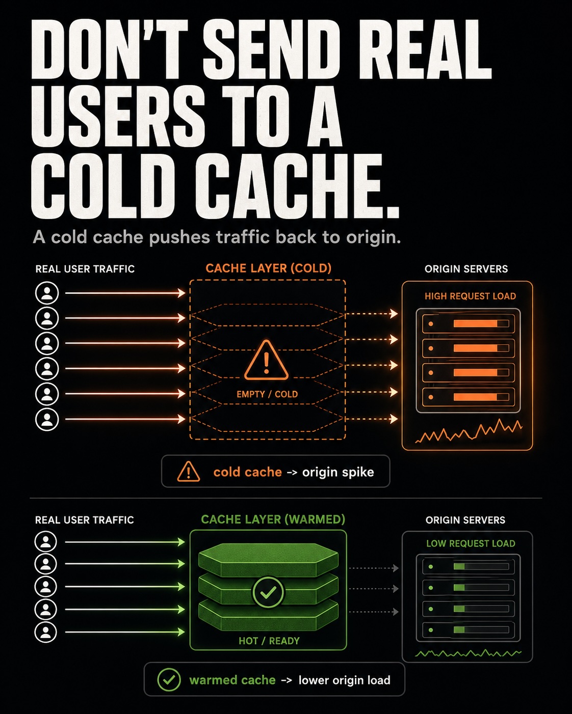 Don't Send Users to a Cold Cache